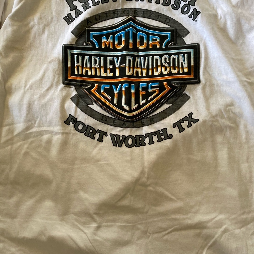 Harley-Davidson White Long Sleeve Tee with Graphic